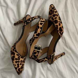 Nine West leopard pumps